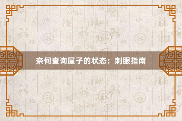 奈何查询屋子的状态：刺眼指南